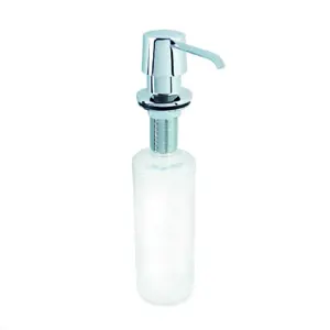 Bemeta Design Integrovaný dávkovač mýdla/saponátu, 300 ml, nerez/plast, lesk - 152109122