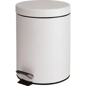 Bemeta Design WHITE: Odpadkový koš, 5 l - 104315014