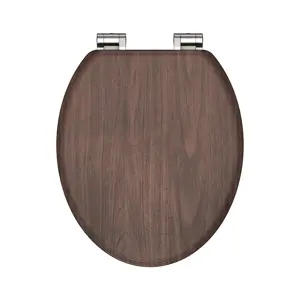 Eisl Sanitär WC prkénko MDF Soft Close Dark Wood 80193