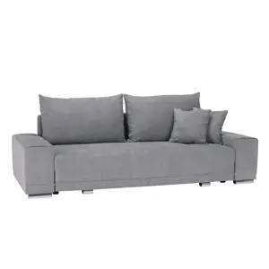 Kondela Rozkládací pohovka, světle šedá, KEVAN BIG SOFA