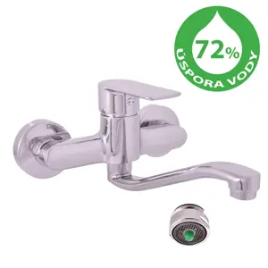 Slezák - RAV Spořící vodovodní baterie dřezová/umyvadlová VLTAVA ECO VTE401.5/26 Barva: Chrom, Rozteč připojení (mm): 150