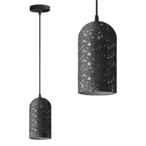 Toolight Betonová závěsná stropní lampa APP997-1CP B BLACK