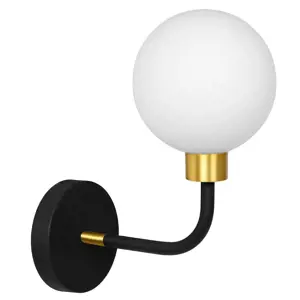 Toolight Moderní nástěnná lampa APP1301-1W Black Gold