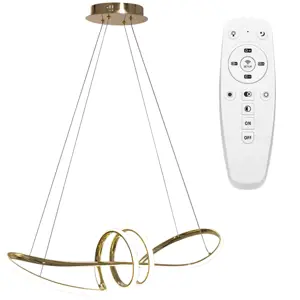 Toolight Moderní stropní svítidlo LED + Ovladač APP824-CP Gold