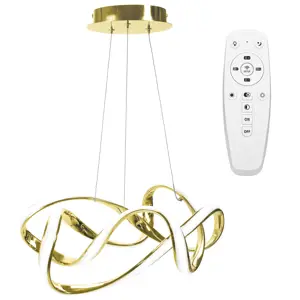 Toolight Moderní stropní svítidlo LED + Ovladač EVE APP821-CP Gold