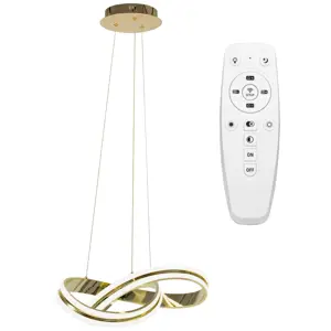 Toolight Moderní stropní svítidlo LED + PILOT APP818-CP Gold