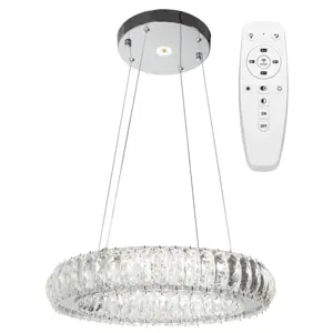 Toolight Stropní svítidlo Crystal LED APP1040-CP + dálkové ovládání