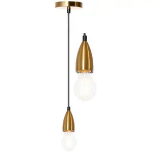 Toolight Závěsná stropní lampa, rám, měď, APP359-1CP