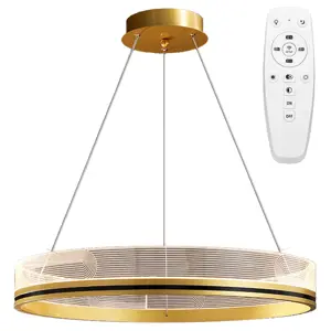 Toolight Závěsné svítidlo s APP1190-CP Gold 60cm