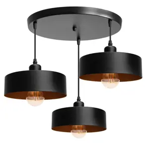 Toolight Závěsné svítidlo s APP1334-3CP Black Gold