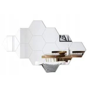 Tutumi Dekorativní zrcadlo Hexagon sada 8 ks HOM-06520