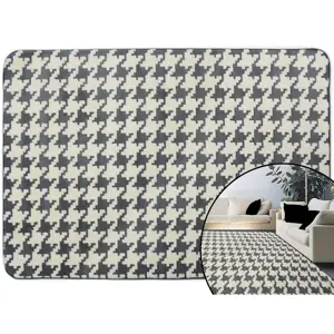 Tutumi Plyšový koberec 3D HOME Clover Pepitka Grey Rozměr (cm): 120 x 170