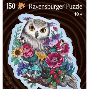 Dřevěné puzzle Tajemná sova 150 dílků