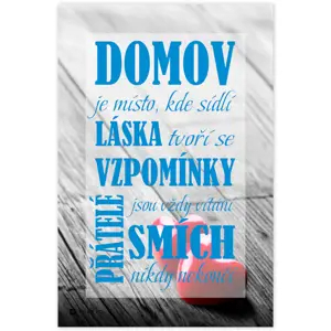 Obraz na zeď o domově - Domov II., Srdce černobílé