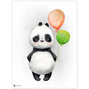 Panda s balony do dětského pokoje