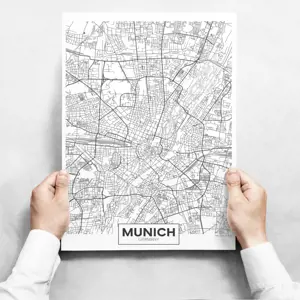 Sada obrazů - Map of Munich II