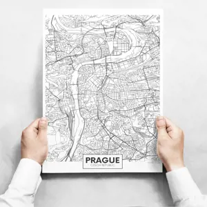 Sada obrazů - Map of Prague