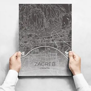 Sada obrazů - Map Of Zagreb