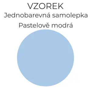 Vzorek 072 - Pastelově modrá