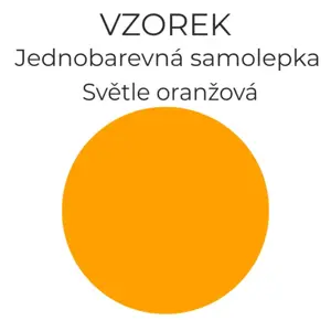 Vzorek 3214 - Světle oranžová