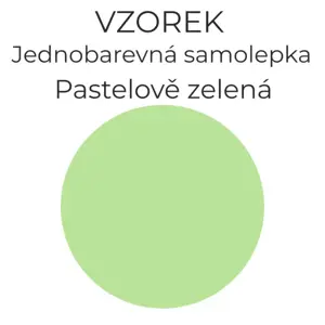 Vzorek 495 - Pastelově zelená