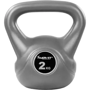 63179 Movit Kettlebell činka, 2 kg, šedá/černá