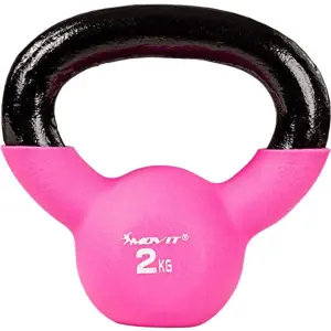 63639 MOVIT Kettlebell činka růžová, 2 kg