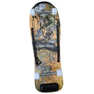 Acra Sport Skateboard barevný S2-žlutý