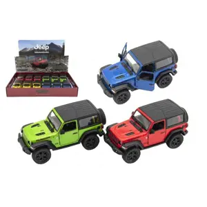 Auto Kinsmart Jeep Wrangler 2018 pevná střecha 12,5cm kov