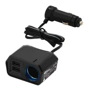 Compass 93211 Adaptér s kabelem 12V + 2x USB 2400mA SELECT