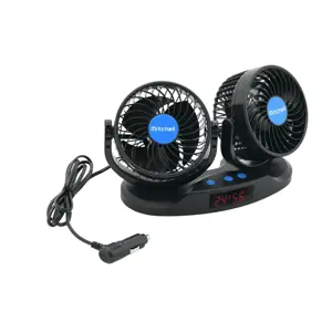 COMPASS ventilátor mitchell duo 2x130mm 12v na palubní desku s teploměrem 07224