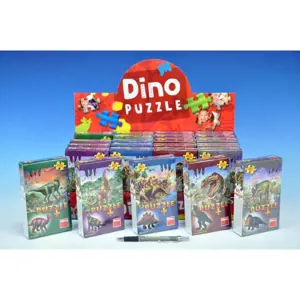 Dinosauři Puzzle 23,60 dílků + figurka - 6 druhů