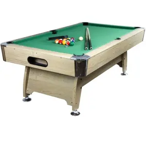 GamesPlanet® 7308  pool billiard kulečník s vybavením, 8 ft