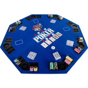 Garthen 57372 Skládací pokerová podložka - modrá