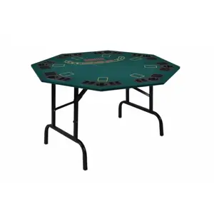 Garthen 5968 Skládací pokerový stůl pro 8 osob s držáky na nápoje 122 x 122 x 76 cm