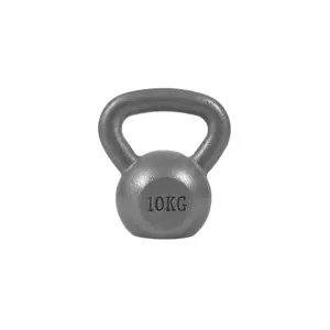 Gorilla Sports kettlebell činka, litinová, šedá, 10 kg