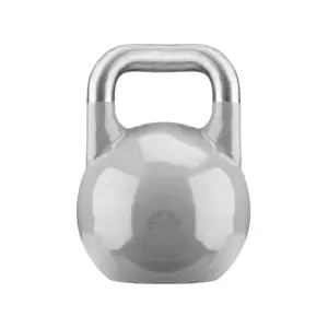 Gorilla Sports Soutěžní kettlebell, šedý, 36 kg