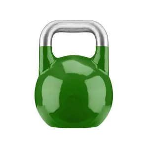 Gorilla Sports Soutěžní kettlebell, zelený, 24 kg