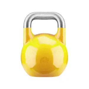 Gorilla Sports Soutěžní kettlebell, žlutý, 16 kg