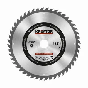 KRT020425 - Pilový kotouč na dřevo 250mm, 48T KREATOR KRT020425