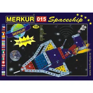 MERKUR Raketoplán 01Stavebnice 10 modelů 19v krabici 26x18x5cm