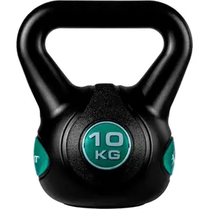 MOVIT 66834 MOVIT Kettlebell činka - 10 kg, černá/petrolejová