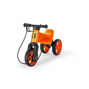 Odrážedlo FUNNY WHEELS Rider SuperSport oranž. 2v1+popruh, výš. sedla 28/30cm nos. 25kg 18m+ v sáčku