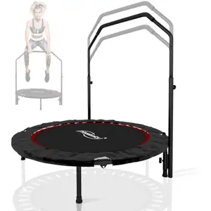 Physionics 86932 Physionics Fitness trampolína 101 cm, do 150 kg, červená