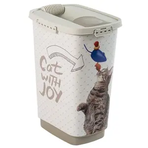 Rotho 91380 Kontejner na krmivo CODY, 25 L, CAT WITH JOY, plast