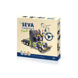 Seva Doprava Truck Stavebnice plast 402 dílků v krabici 35x33x5cm