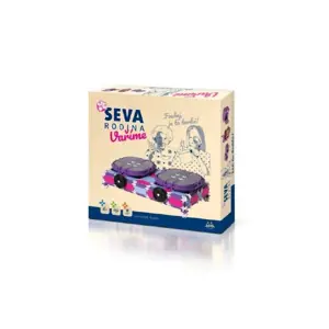 Seva Stavebnice Rodina Vaříme vařič+robot+mikrovlnná trouba plast 682 dílků v krabici 35x33x8,5cm