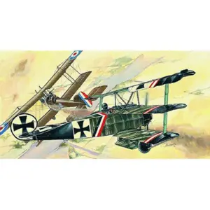 Směr model letadla Fokker DR.1 8,01x9,98cm v krabici 25x14,5x4,5cm 1:72