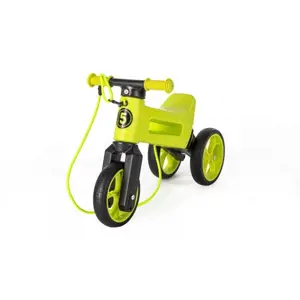 Teddies FUNNY WHEELS Rider SuperSport zelené 2v1+popruh 28/30cm