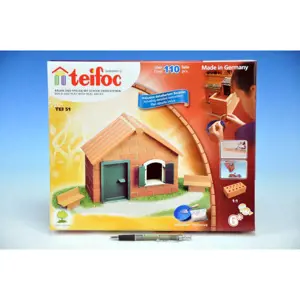 Teifoc Stavebnice Domek Daniel 110ks v krabici 35x29x4,5cm